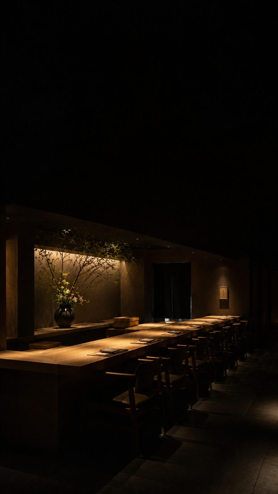 鮨ふじわら 店内