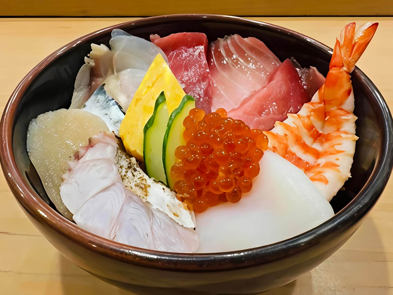 鮨ふじわらのランチ 海鮮丼